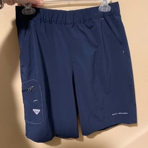 Boys Large Columbia PFG Tackle Shorts Navy